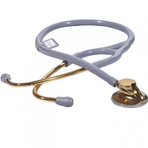 RCSP cardiology stethoscope for doctors and medical students Single Head Brass Gold color (GREY)