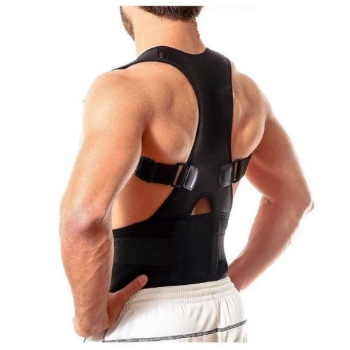 obliss 10 Magnetic Back Brace Posture Corrector Therapy Shoulder Belt